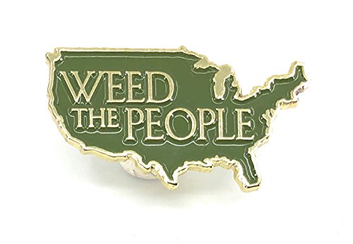 Preisvergleich Produktbild Marihuana-Topf Emaille-Pin Weed The People America USA