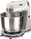 6 velocidades Jata MZ586 AMASADORA, 250 W, 1 Liter, 0 Decibelios, Metal, 6 Velocidades, Gris, Acero inoxidable