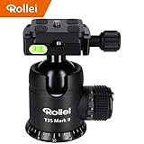 [Lieferumfang] Rollei T3S Mark II professioneller 360 Grad Kamera Stativ Kugelkopf, Schnellwechselplatte