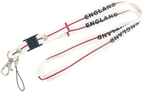 Festival, Phone, ID Badge, Key Ring, Flash Drive Holder Lanyard (England Flag)