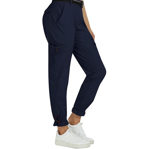 MoFiz Cargobroek voor dames, capribroek, zomerbroek, 3/4, licht, outdoor, wandelen, ademende broek met zakken met ritssluiting, kaki-grijs, M