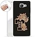 Produktbild finoo | Samsung Galaxy A5 2017 Weiche flexible lizensierte Silikon-Handy-Hülle | Transparente TPU Cover Schale mit Tom & Jerry Motiv | Tasche Case mit Ultra Slim Rundum-schutz | T schwarz