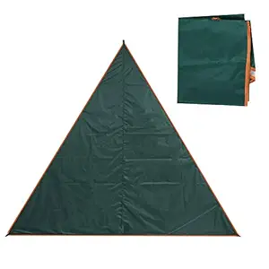 Outdoor Awning, UV Resistant Sun Shade Canopy, Triangle Lightweight Durable Oxford Cloth Waterproof for Picnic Camping Outdoor Canopy Simple Tent(Green)