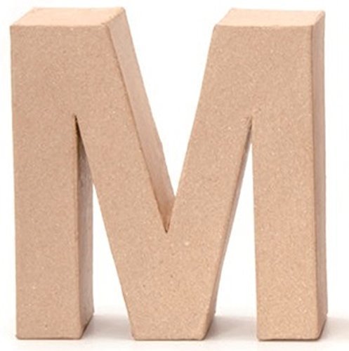 Papp-Buchstabe M 17,5x5,5cm