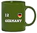 Produktbild Germany Fußball WM Fanfest Gruppen bedruckte Kaffeetasse Bürotasse mit Spruch Motiv Trikot Deutschland, Größe: onesize,grün