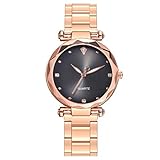 Giologre Uhren Damen Uhren Casual Fashion Slim Geflochten Armbanduhren Günstige Uhren Wasserdicht Casual Strass (H)