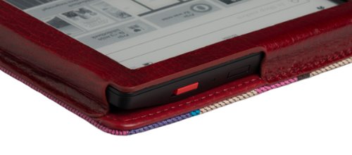 Die original GeckoCovers Luxus Kobo Aura HD Hülle Case Tasche Cover mit auto ‚wake-up/sleep‘ Funktion in der Farbe Fashion rot / pink – Im praktischen Buchstyle und Magnetverschluss - 6