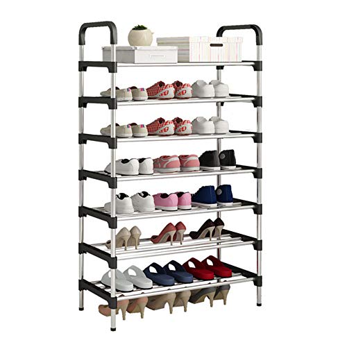UDEAR Scarpiera 7-Tier Scarpa Shelf Scarpa Organizer Nero 56 * 30 * 127 CM