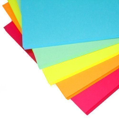 100x Tonkarton 200 g/qm Mix Farben A4 Color Colour Bastelpapier Dekopapier Bunt