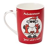 Sheepworld 49541 Tasse "Aufwärmtasse - Jetzt wird's heiß!"