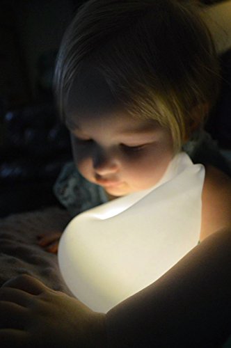 MKQPOWER Bewegliches LED-Kind-Nachtlicht-Silikon-Nachtlampe nachladbares Silikon-weiche Baby-Kinderzimmer-Lampen-empfindliche Hahn-Steuerung für Baby-Schlafzimmer (Katze) - 2
