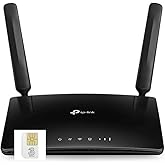 TP-Link MR600 (v3) 4G+ Cat6 LTE Dual Band Gigabit Router with Three Data SIM Card Bundle