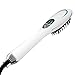 Hair Straightener Brush Electric Heating Ion-Flow Brush Dryer with 3D Air Diffuser Revolutionary Comb-Shaped Teeth Design Dual Voltage Hair Dryer Styler Healthy Drying Tourmaline Ceramic Ionic Eco Friendly Blow Dryer (White)