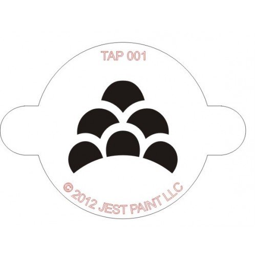 TAP Re-useable Face Paint Stencils - TAP001 Monster Scales