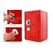 PIXNOR Mini Metal Money Box,Metal Code Case Safe Box Money Saving Box (Red)