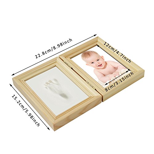 Handabdruck Baby Fußabdruck Bilderrahmen Baby Abdruck Geschenk für Neugeborene Andenken des Rahmen - 6