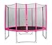 Produktbild SixBros. SixJump 3,70 M Gartentrampolin Pink Trampolin - Sicherheitsnetz - Lange Netzstangen TP370/1715