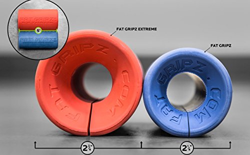 Fat Gripz Extreme Hantelgriffe, Ø 7cm, Orange, 854078001113 - 6
