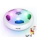 Produktbild Pulchra Air Fußball (LED Lichter & Schaum Stoßstangen eingebaut) Elektronische Power Hover Ball Fußball Disc für Kinder Sport Spielzeug Geschenke Indoor & Outdoor Training Spiel Ball (Weiß, Durchmesser: 18cm)
