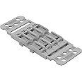 WAGO Mounting carrier with strain relief; 4-way; for inline splicing connector with lever; for screw mounting; gray, 221-2504 (5 pcs)