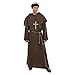 Price comparison product image Mens Mans Friar Costume for Monk Fancy Dress Outfit