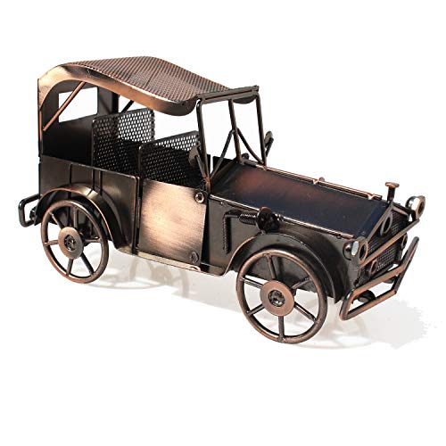 Escomdp Antique Vintage Vehicle Car Modello Home Decor Room Decoration Ornament Handcrafted Collezione Kids Gioca Toy Gifts (Veicolo)