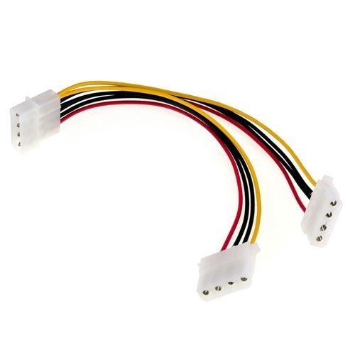 2 Manera 4 Pines PSU Energía Divisor Cable LP4 Molex 1 A 2 de alambre
