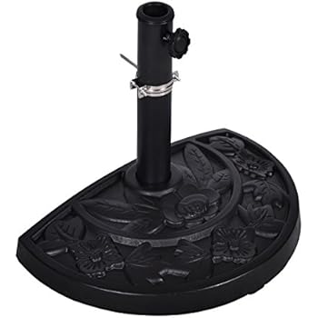 Amazon.de: Nexos Halbrunder Sonnenschirmständer für halbe Sonnenschirme