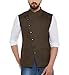 Hypernation Brown Color Side Button Cotton Waistcoat for men RS.1499.00