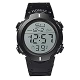 Herren Digitale Armbanduhr Outdoor wasserdichte militärische Uhren Art und Weise wasserdichte Männer Stoppuhr Chenang Gummi Cool Sport große Anzeige LED Sportuhr mit