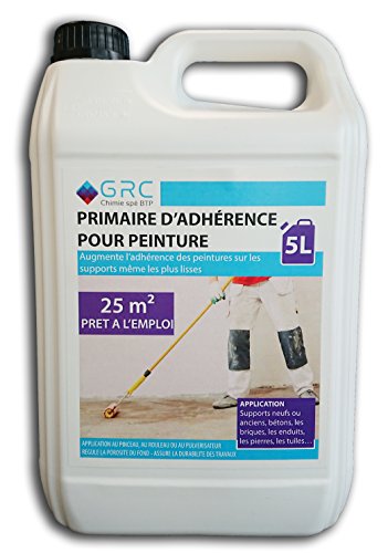 GRC - Primaire d'adhérence pour peinture, 5L prêt à l'emploi pour 25m²
