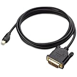 Cable Matters Gold Plated Mini DisplayPort (Thunderbolt&trade; Port Compatible) to DVI Cable in Black 2m