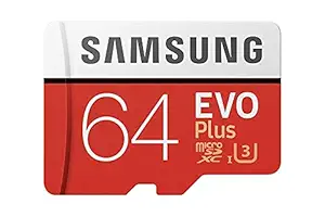 (Renewed) Samsung EVO Plus 64GB microSDXC UHS-I U3 100MB/s Full HD & 4K UHD Memory Card with Adapter (MB-MC64HA)