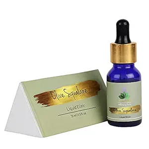 FOLIUM Olive Squalane Liquid Elixir, 100% Natural & Pure, for Skin, hair and Face