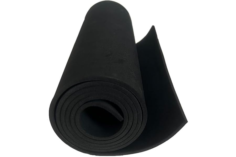 Black EVA Foam Sheet 5mm, 35x150cm, Thick Premium Cosplay Foam, High Density EVA Foam for Cosplay Costume, Craft, DIY Projects