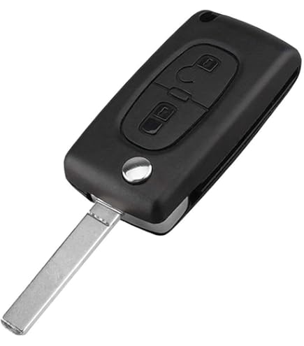 Cover Per Chiave Auto 2 Tasti - Compatibile Per Citroen C2 C3 C4 C5 E Peugeot 207 307 308 Ecc.