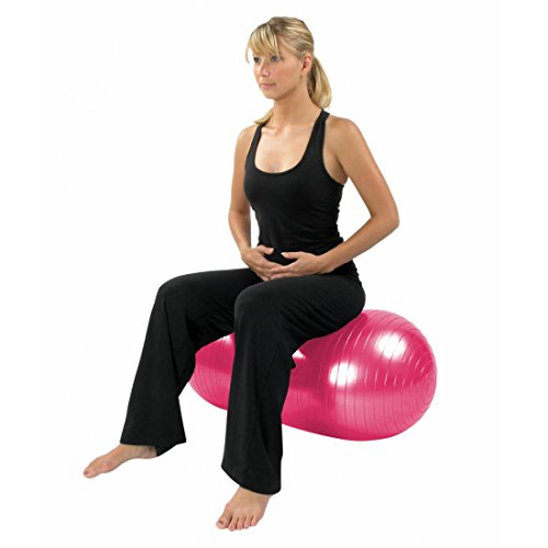 Carnegie Big Peanut – Gymnastikball, Sitzball, Fitnessball in Erdnuss Form , Anti Burst 300kg, 87x40x40 cm, inkl. Pumpe und Übungsposter - 3