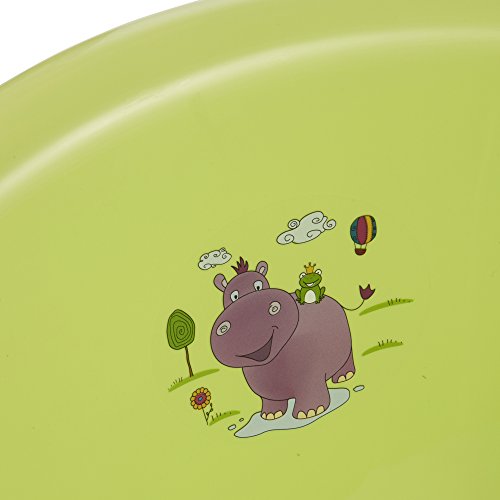 keeeper 1842626201200 maria „hippo“ babywanne 84 cm mit stöpsel, lime/grün - 6