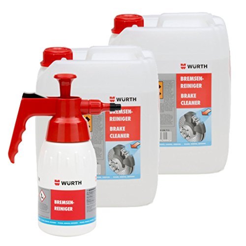 Preisvergleich Produktbild Würth 2x5liter Bremsenreiniger + Pumpspray Flaschensatz