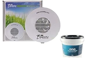 ONA Breeze Fan & ONA Gel - 1L, 4L Jar & 4L Buckets Odour Eliminate (ONA Breeze + Polar Crystal Gel 4L Bucket)