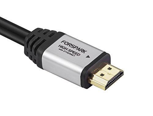 HDMI-Kabel, 1.8m(6feet), von FORSPARK– HDMI 2.0 (4K) – 18Gbps, 28AWG,– Für 4K/HDTV‘s, Xbox 360, Xbox One, PS3, PS4, Apple TV, TV-Empfänger, Computer, Blu Ray, Roku-kompatibel - 4