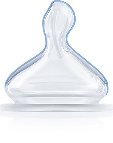 NUK First Choice+ Anti-Colic-Trinksauger Silikon, kiefergerechte NUK Form, Größe 2 (6-18 Monate) S für Tee, 2 Stück - 4
