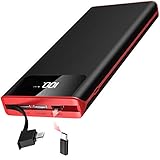 Aktualisierung von 25000mAh Powerbank: Der externe Akku mit 25000mAh und großer Kapazität kann das iPhone x 7 mal, das Galaxy S8 5-mal, das iPad Air 2-mal und andere Android-Geräte mehrmals laden. Das Powerbank is für eine Geschäftsreise oder anderer-Freizeitaktivitäten geeignet.