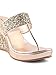 Bruno Manetti Women's Golden Faux Leather Wedges