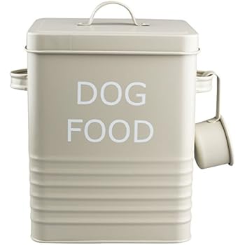Aufbewahrungsdose für Hundefutter, klassischer Retro-Stil, Emaille