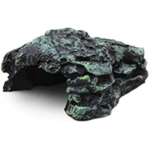 Zhhlinyuan Reptilienhöhle Pet Cave House Cage Decoration Simulation Resin Tree Root Rock for Mouse Spider Scorpion Gecko Insect Snake Turtle Frog Hide Sleep