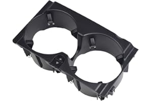 KAKULKOMEN Consolle centrale auto Bevande portabottiglie sostituibile parti interne A2126800110 per Mercedes Benz W212 Classe E (nero)