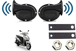 SHOP4U Skoda Type Windtone Snail Shape Horn for Honda Activa 4G