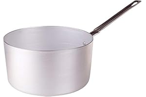 Pentole Agnelli pcmx0522 Casserole en Aluminium avec poignée, Acier Inoxydable, 22 cm