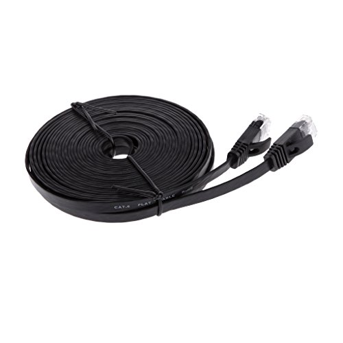 RJ45 CAT5 CAT5e CAT6 Ethernet Netzwerkkabel Mit Lead Flach UTP Patch – 8m - 3